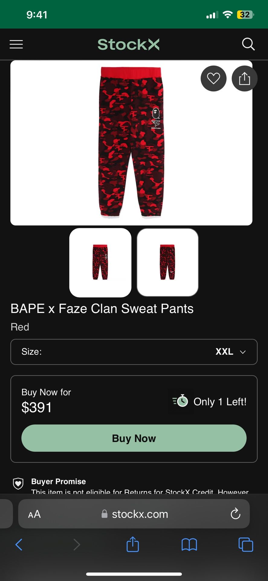 Faze X Bape Sweatpants
