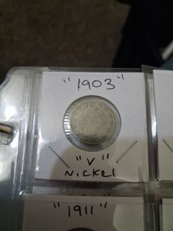 5/ Liberty "V" Nickels $50
