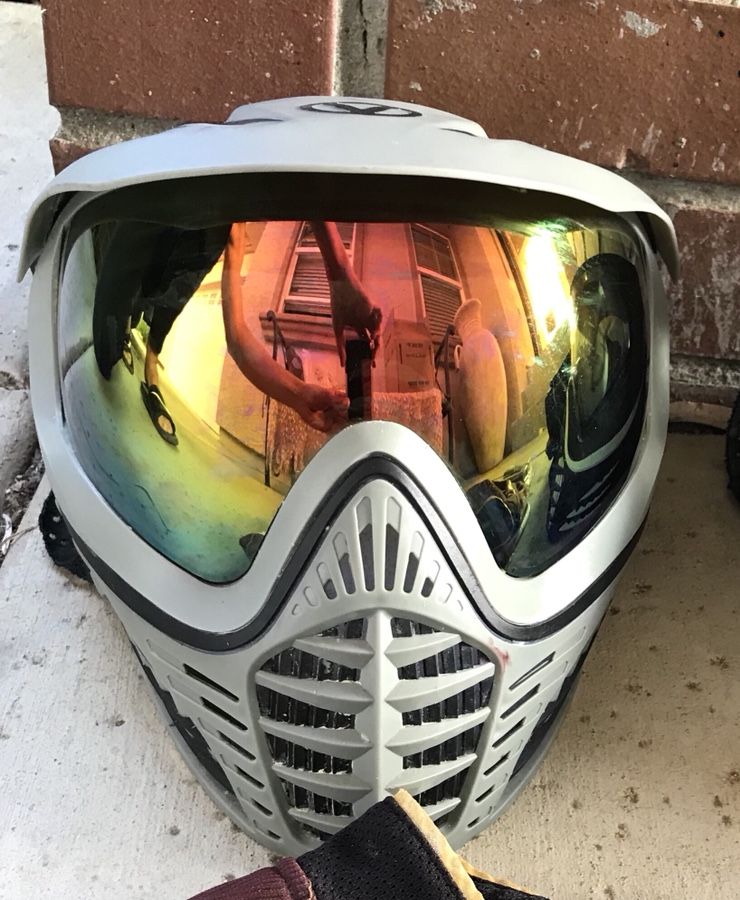 (Discontinued) FGG Grey Virtue Vio Paintball Mask with Visor [RARE]
