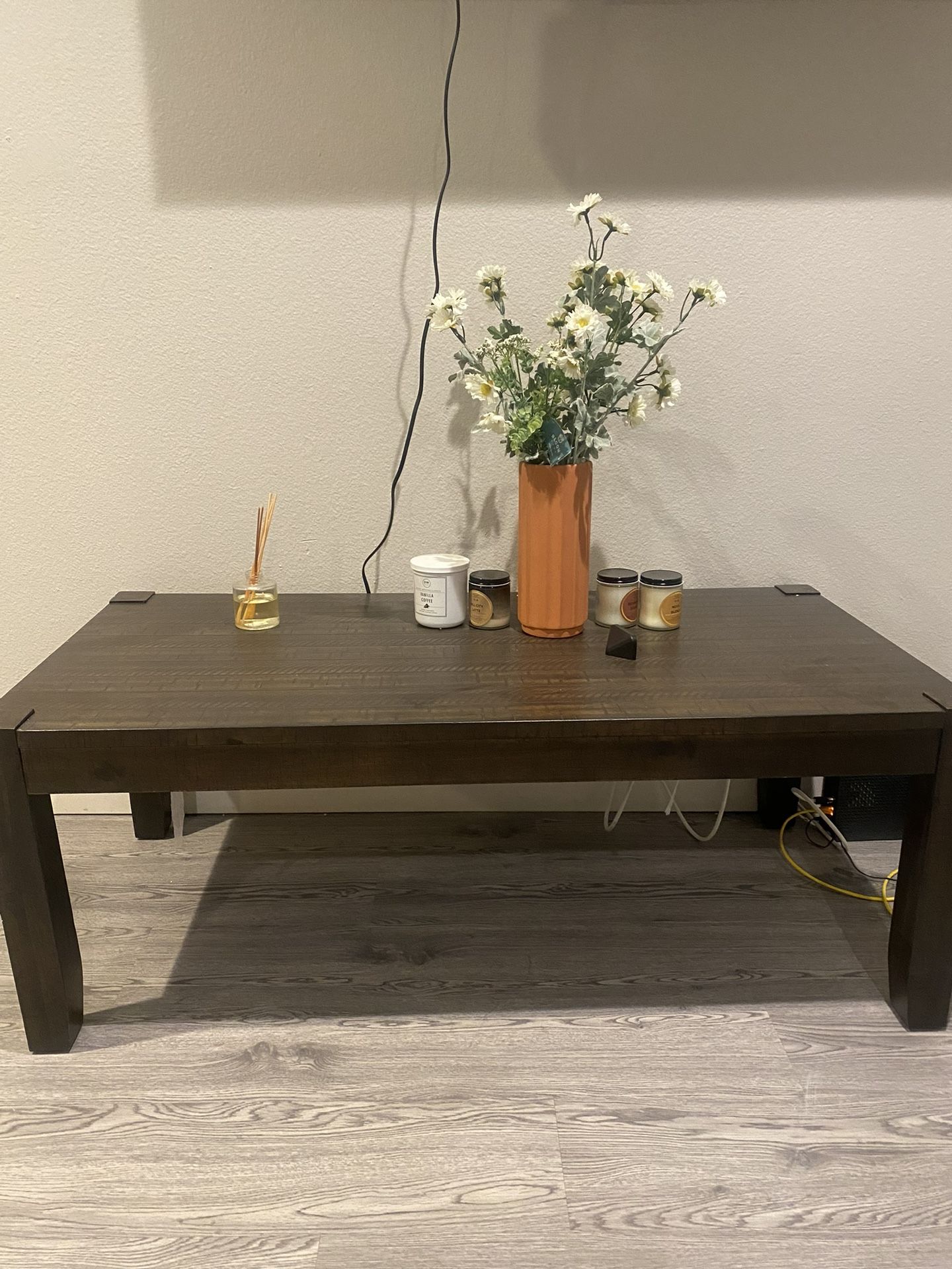 Brown Wood Tables (3 Piece)