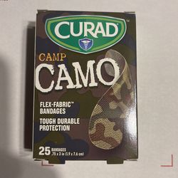 Curad Camo Bandages Bandaids New 