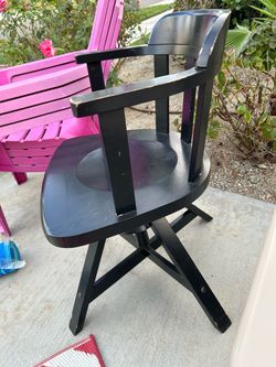 $5 Black Wooden Desk chair!