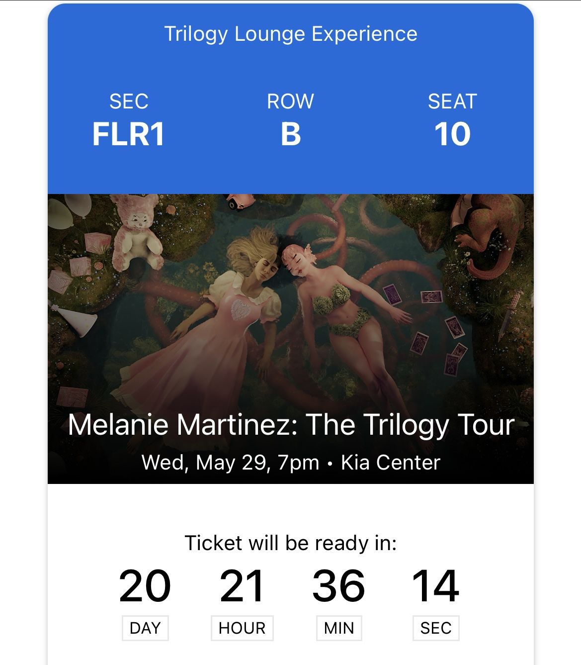 Melanie Martinez Kia Center Ticket