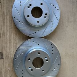 Kia Optima 16-20 Drill Slot Rotors Ceramic Pads 