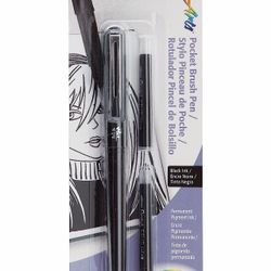 Pentel Pocket Brush Pen, Two Refills