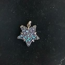 Metallic Rainbow Druzy Quartz Star Pendant