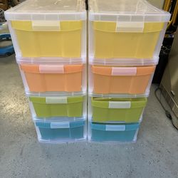 Colorful Modular Storage Drawers – Set of 8