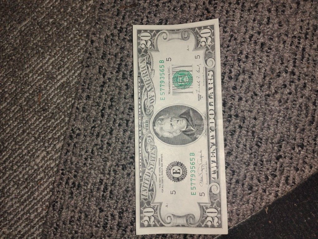 1988 Series A $20 Bill