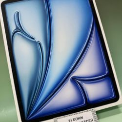 Apple IPad Air 13inch M3 Tablet New - Only $1 Today Pay The Rest Later! 
