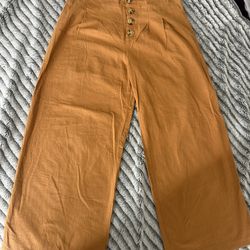 Cropped Wide Leg Pants
