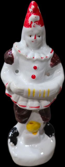 Vintage mid-century ceramic Pierrot clown figurine
