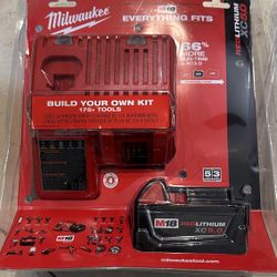 Milwaukee M18 18V Lithium-Ion XC Starter Kit with One 5.0Ah Battery and Charger NEW RETAIL: $199+TAX