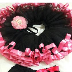 Beautiful Black and Hot Pink Tutu