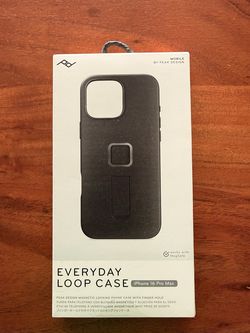 Peak Design Everyday Loop Case iPhone 16 Pro Max Charcoal - New Sealed