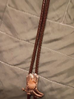 Cowboy Boots Bolo Tie