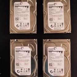 4X 3TB Hard Drives