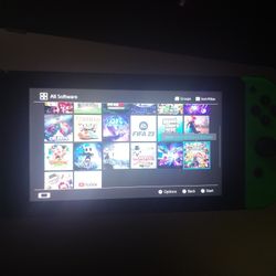 Nintendo Switch With 30 Downloaded Games 4 Joycons And 1 Pro Controller TV Dock All Cords 3 Months Old 