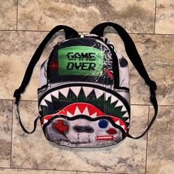Sprayground Limited Edition Game Over Shark Backpack Travel Laptop Bag