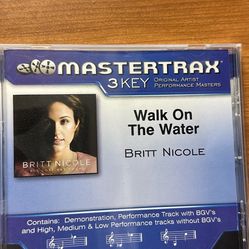Britt Nicole Walk on The Water 3 Key Soundtrack CD + Lyrics and Lead Sheet 