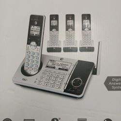 AT&T 4 HANDSET CONNECT TO CELL WITH DUAL CALLER ID/ CALL WAITING