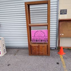 Three Shelf Bookcase With Cabinet