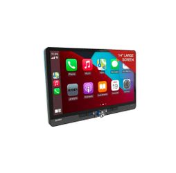 JENSEN J5CA14 14-inch Certified Apple CarPlay Android Auto Wired or Wireless | Maestro & Metra Axxess Ready | Single & Double DIN Car Stereo | SiriusX