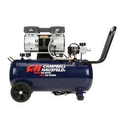 Campbell Hausfeld DC080500 Quiet Series 1 HP 8-Gallon Hot Dog Air Compressor 125 PSI Power Tools Nail Spray Gun Tool