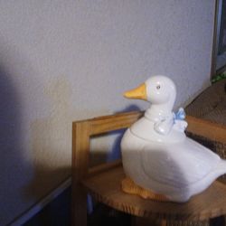 Goose Cookie Jar