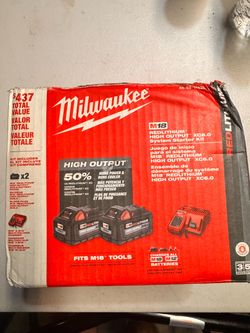 M18 18-Volt Lithium-Ion High Output Starter Kit with Two 6.0 Ah Battery and Charger