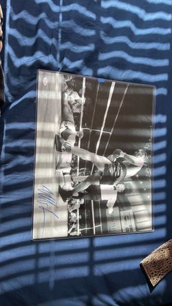 Authentic signed Mike Tyson poster
