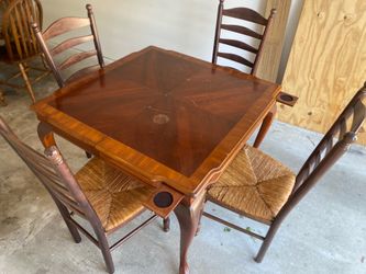 Dinning table with chairs (real wood)