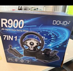 Steering wheel set for video games