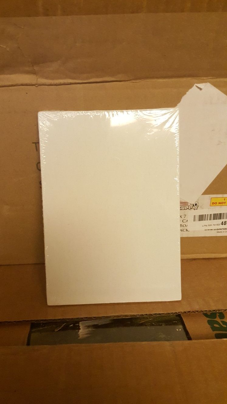 U.S. Art Supply 5in x 7in cotton canvas panel board