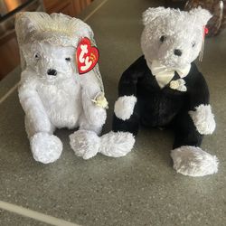 TY Beanie Babies Bride And Groom