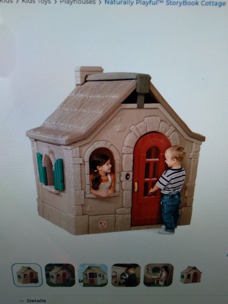 Step Naturally Playful Storybook Cottage Playhouse Outdoor Child