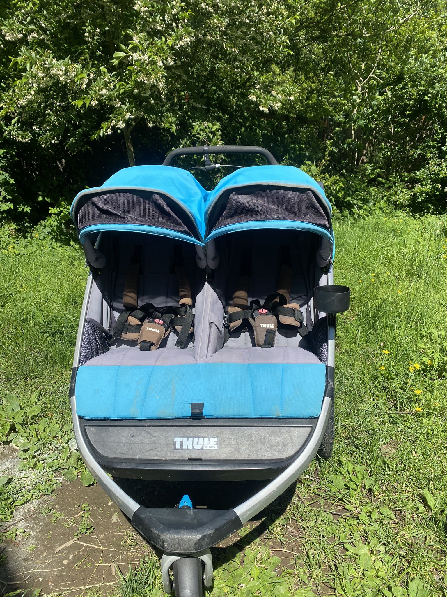 Thule Double Stroller + Accessories 