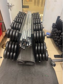 Barbell weight set