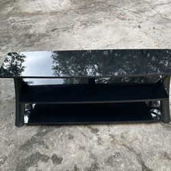 Vico Tv Floor Stand Glossy Black 