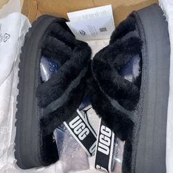 New Ugg Slides Black Size 9