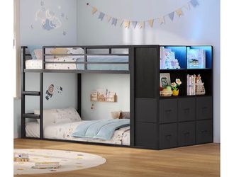 New twin over twin bunk bed