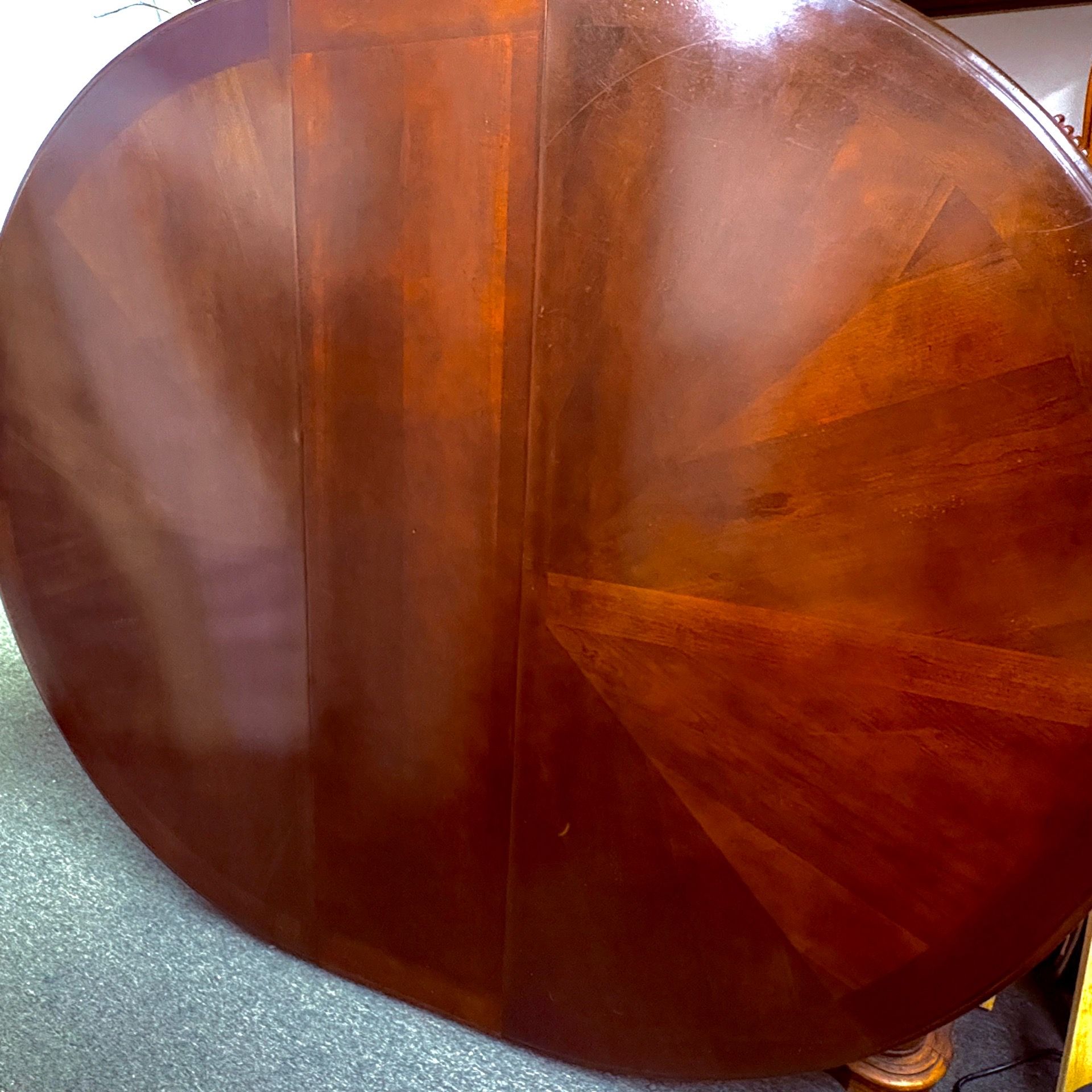 Large oval dining table