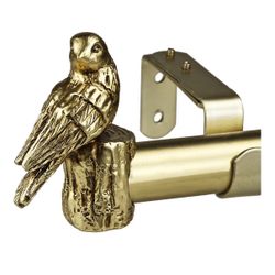 Brushed Gold 72-144” Bird Curtain Rod