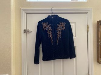 Vintage beaded cardigan XL