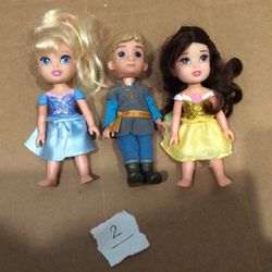 Lot of 3 - Disney Dolls