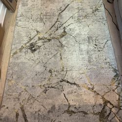 Gold & Gray 8x10 Area Rug