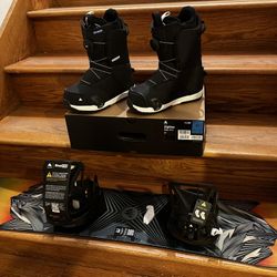 Kids  Jones Prodigy 120cm Snowboard With Burton StepOn Set Up