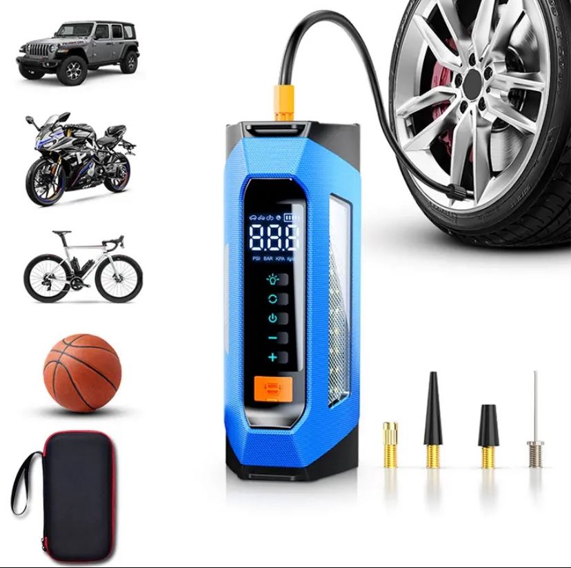 Battery Jumper With Tire Inflator