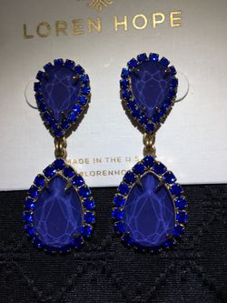 NEW Loren Hope blue/purple dangle earrings from Nordstroms