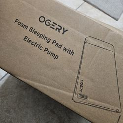 OGERY Self Inflating Sleeping Pad with Electric Pump, 3.15" Ultra-Thick Memory Foam Camping Pad