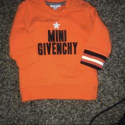 Givenchy Baby Pullover Sweater Givenchy Logo Sz 6M Preowned 